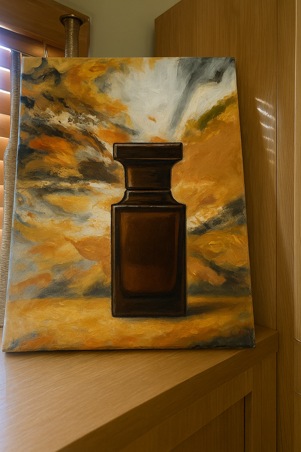 Series T: Golden Tobacco — Original Hand-Painted Canvas (Made-to-Order)